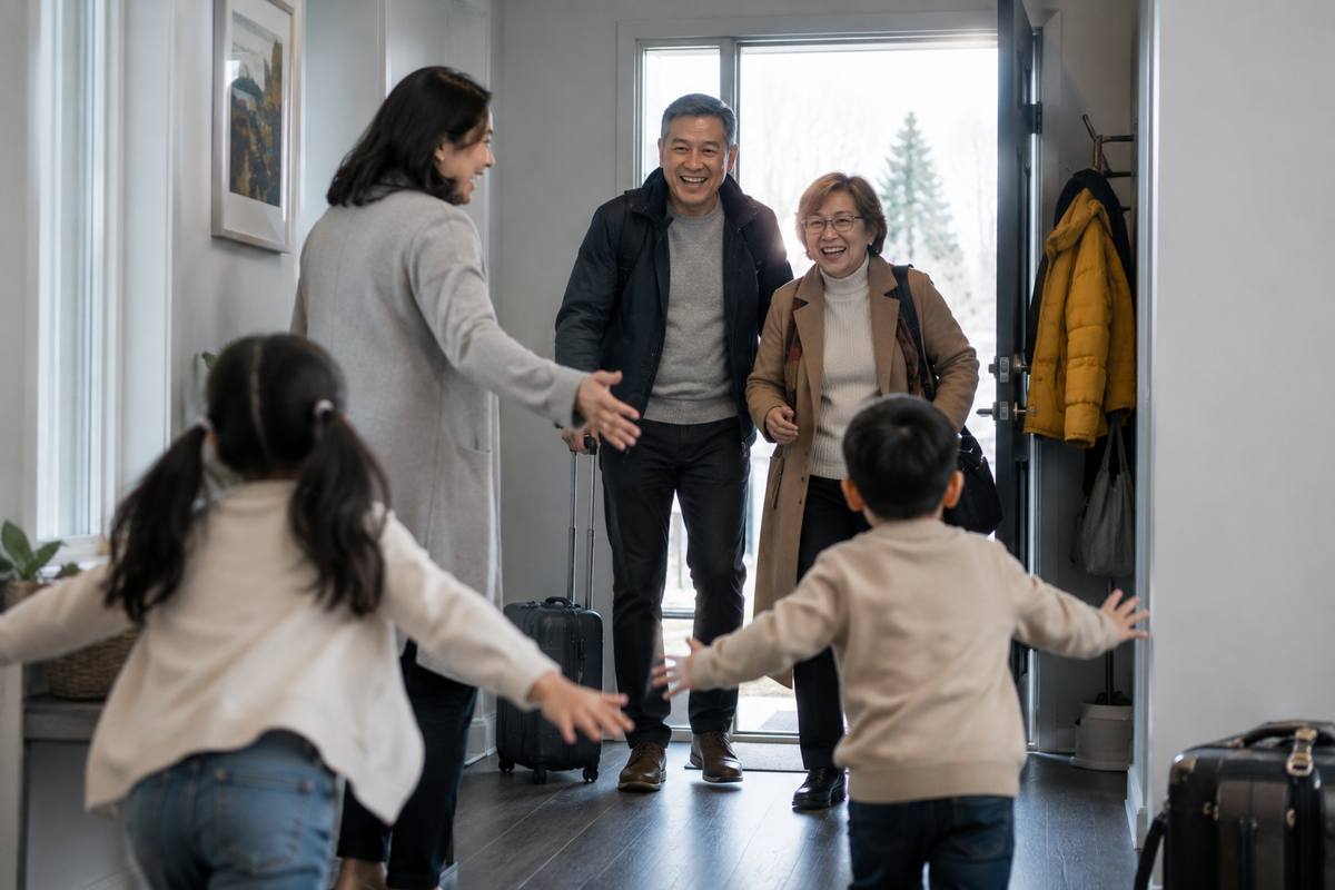 Filipino grandparents reuniting with family in Canada through the Parents and Grandparents Program