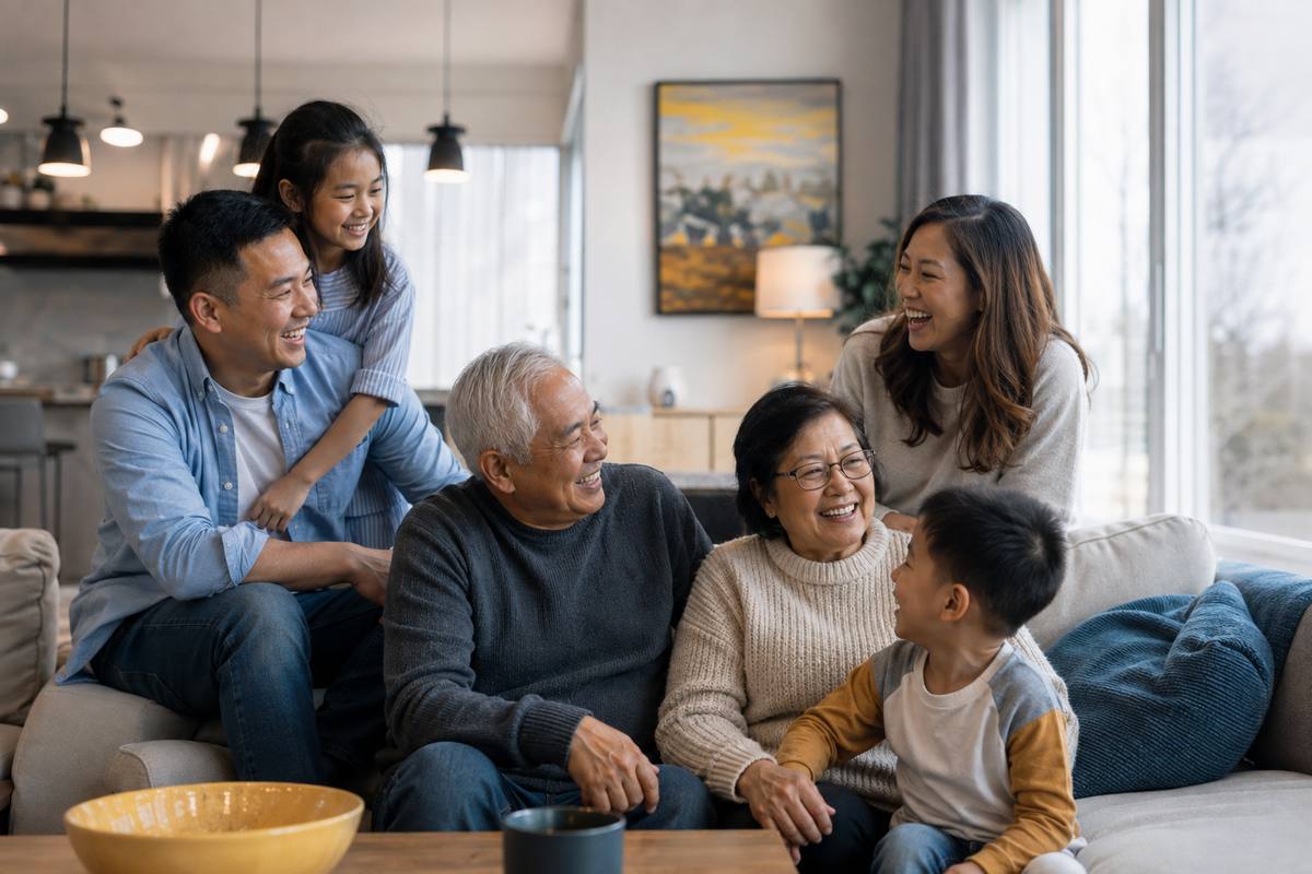Multi-generational Filipino family reunited in Canada through family sponsorship