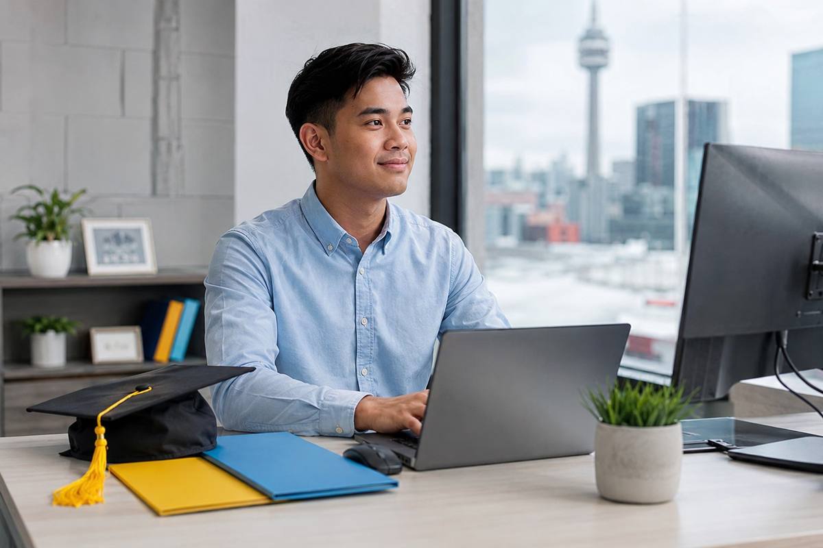 Recent graduate working in Canada on a post-graduation work permit