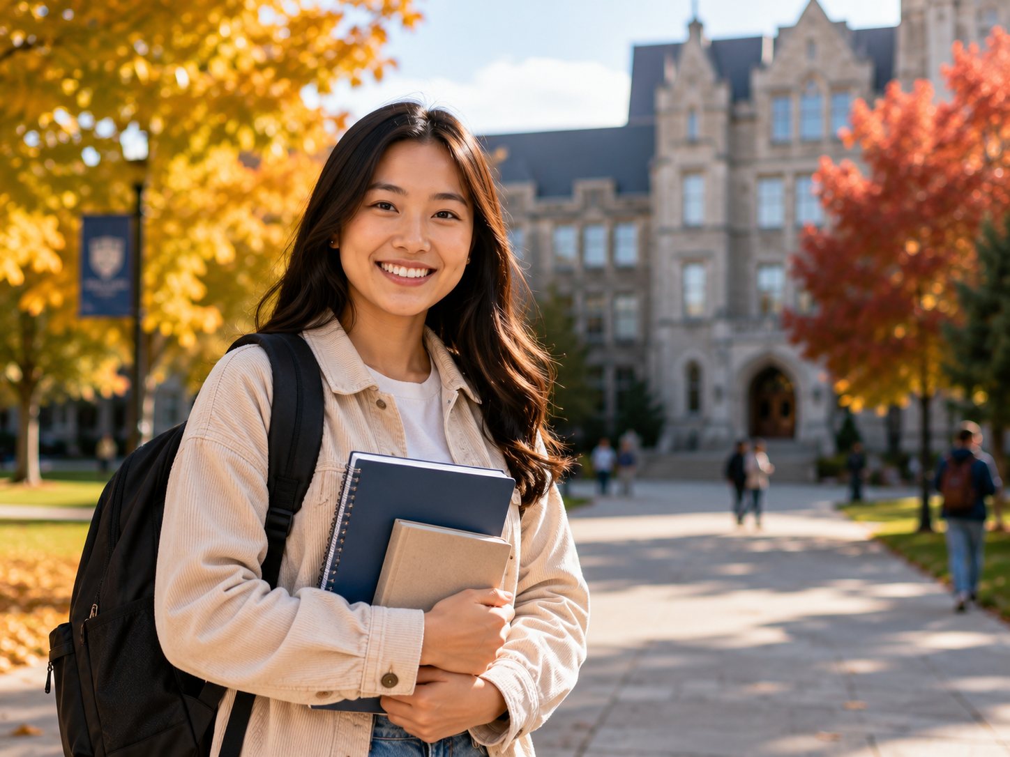 International students studying on campus in Canada for the study permit pathway