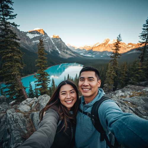 Filipino couple exploring Canada representing permanent residency pathways
