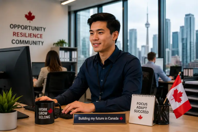 Skilled worker in Canada representing Canadian Experience Class immigration pathways