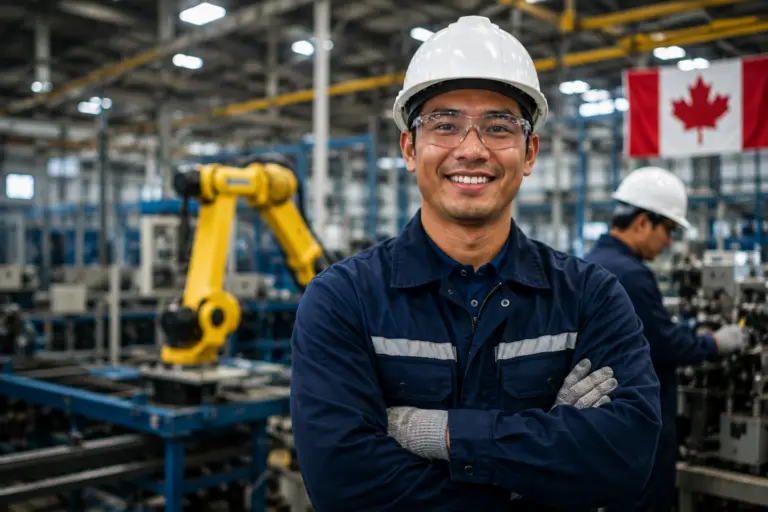 Skilled worker in Canada representing work permit to permanent residency pathways in Canada